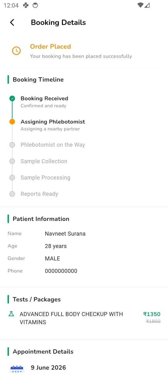 Zet Health Step 3 Tracker Screen